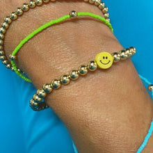 Load image into Gallery viewer, Yellow Smiley Ball Bracelet