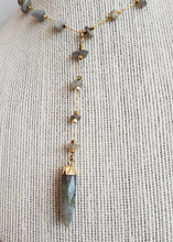 Load image into Gallery viewer, Labradorite Rosary Necklace - Sold Out