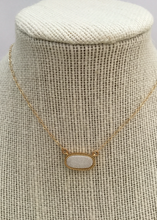 Load image into Gallery viewer, White Druzy Necklace