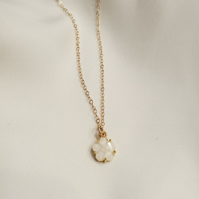 Glitter Flower Necklace