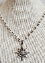 Load image into Gallery viewer, Moon Star Rosary Necklace