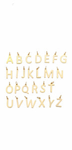 Gold Letter Charm(small)
