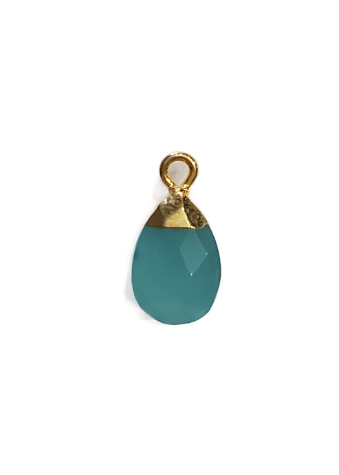 Teal Droplet Charm