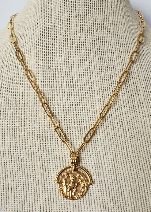 Roman Medallion Necklace