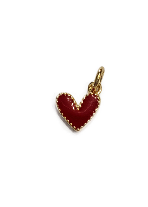 Tiny Red Heart Charm