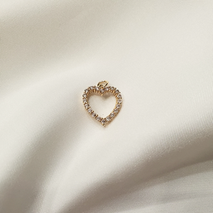 Diamond Heart Charm