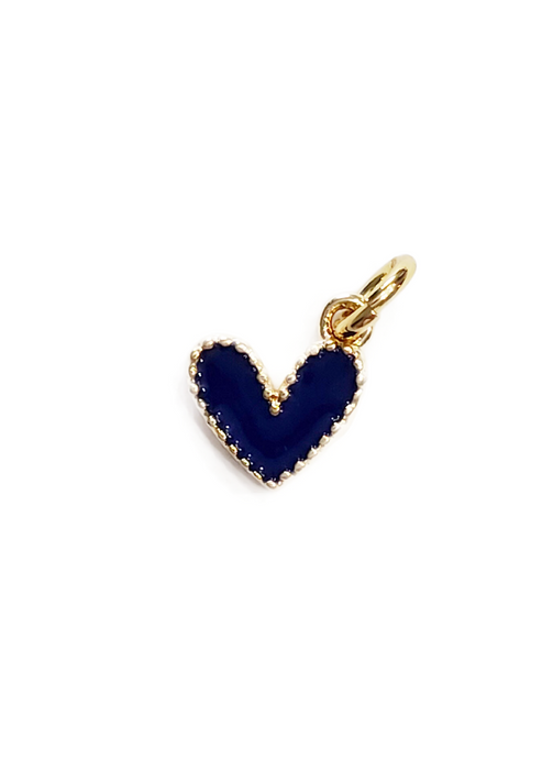 Tiny Blue Heart Charm