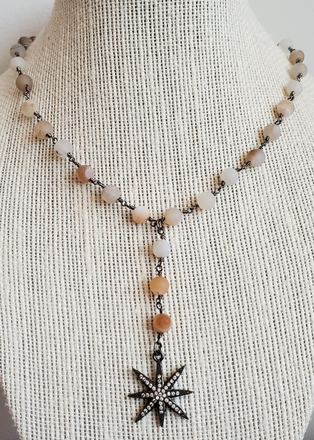 Starburst Rosary Necklace